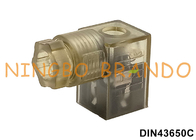 DIN 43650 Tip C 2P+E LED Gösterge Işıklı Solenoid Bobin Konnektörü