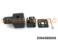 DIN43650A PG9 2P+E Solenoid Valf Bobin Bağlantısı IP65 AC DC Siyah