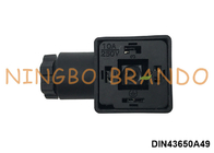 PG9 3P+E DIN43650A Solenoid Valf Bobin Bağlantısı AC DC IP65 Siyah
