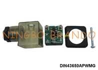 DIN43650A Enerji tasarrufu sağlayan solenoid valf bobin bağlantısı 12VDC 24VDC 2P+E IP65