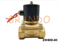 G1-1 / 2 Inç Pirinç Su Yağ Vanası AC220V / DC24 Normal Kapalı Solenoid Vana 2W400-40