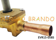 032L1228 Danfoss Tipi EVR15 5/8 &quot;Solenoid Vave Soğutma Sistemi Ve Klima Için Pirinç Gövde Bobin Olmadan