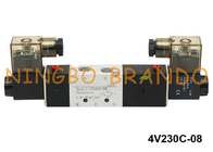 4V230C-08 Airtac Tip 5/3 Yollu Pnömatik Solenoid Valf 24VDC 220VAC