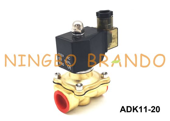 G3/4'' DN20 ADK11-20G / 20A / 20N CKD Type Pilot Kick 2 Way Brass Solenoid Valve DC24V AC220V