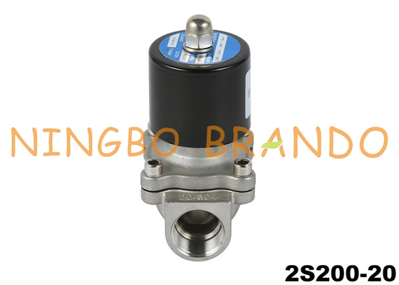 2S200-20 3/4'' Su Hava Yağ İçin Paslanmaz Çelik Solenoid Valf