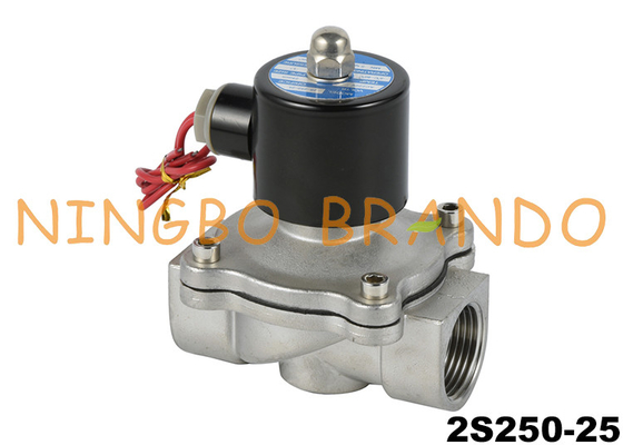 2S250-25 1&quot; Paslanmaz Çelik Diyaframlı Solenoid Valf AC220V DC24V