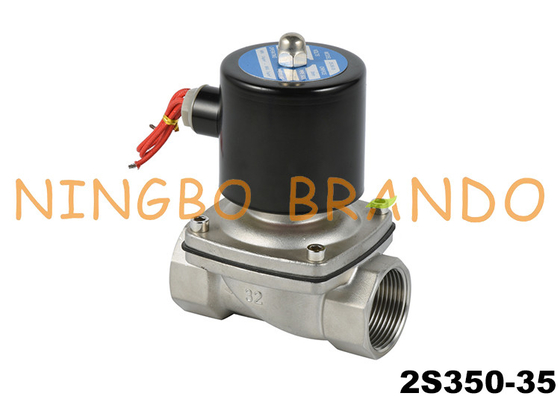 2S350-35 1-1/4&quot; NC Paslanmaz Çelik Solenoid Valf AC220V DC24V