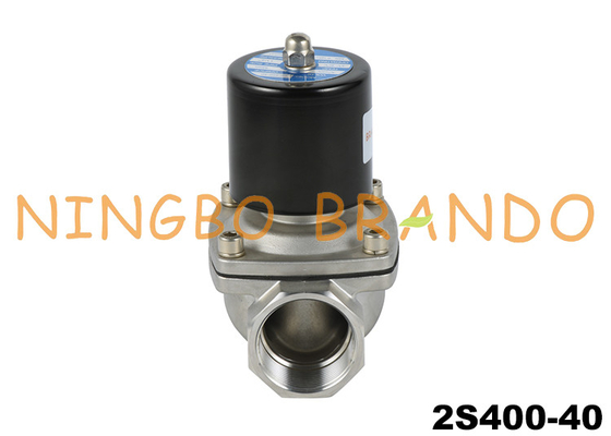 1-1/2&quot; Dişli 2S400-40 Diyaframlı SS304 Solenoid Valf 24V DC