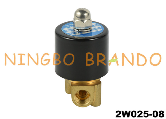 2W025-08 1/4&quot; Pirinç Solenoid Valf Doğrudan Etkili NC 24VDC 110VAC