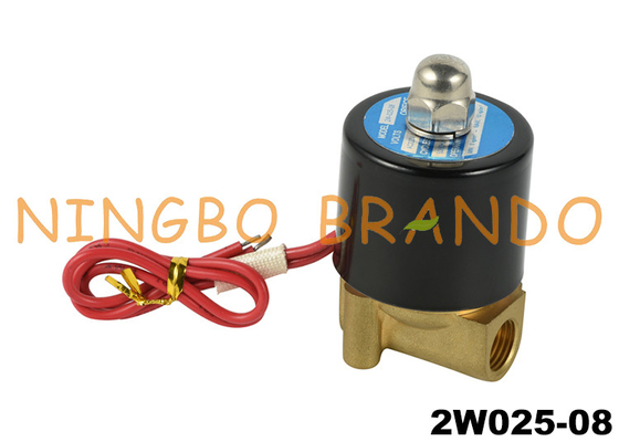 2W025-08 1/4&quot; Pirinç Solenoid Valf Doğrudan Etkili NC 24VDC 110VAC