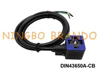 DIN43650A Su Geçirmez IP67 Kalıplı Kablo Solenoid Valf LED'li Bobin Konnektörü