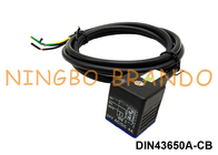 DIN43650A Su Geçirmez IP67 Kalıplı Kablo Solenoid Valf LED'li Bobin Konnektörü