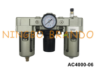 AC4000-06 3/4' SMC Tip Pnömatik FRL Birimi Hava Filtresi Düzenleyicisi Yağlayıcı