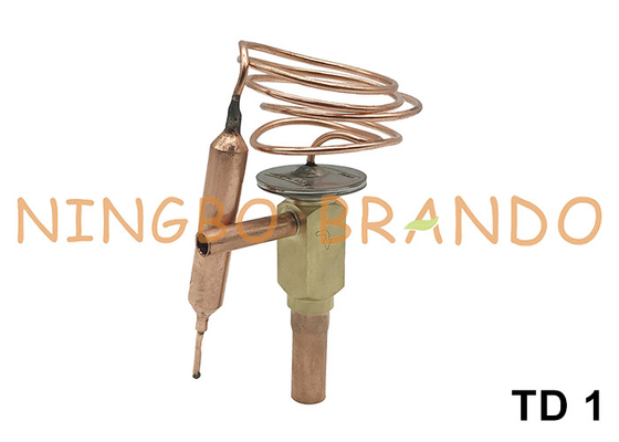 TD 1 açılı port Danfoss Tipi Termostatik Genişleme Valfı R134a R22 R407C R404A