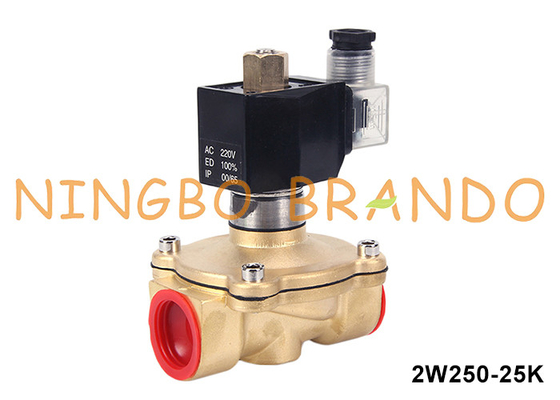 1'' 2/2 Yolu Normalde Açık Su Bakır Solenoid Valf 220VAC 110VAC 24VDC 12VDC