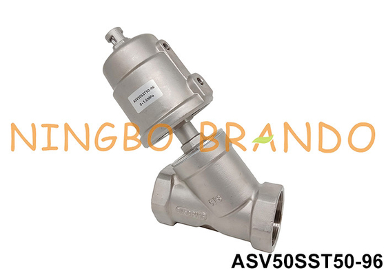 2'' DN50 2/2 Way Pneumatic Angle Seat Valve Piston İşletiliyor