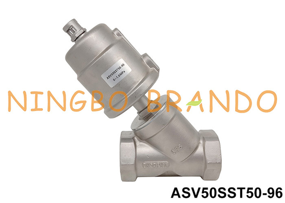 2'' DN50 2/2 Way Pneumatic Angle Seat Valve Piston İşletiliyor