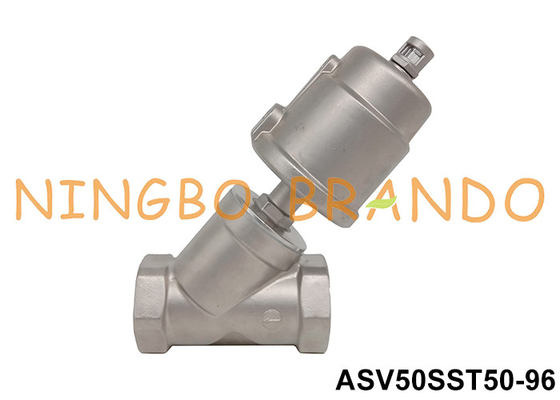 2'' DN50 2/2 Way Pneumatic Angle Seat Valve Piston İşletiliyor