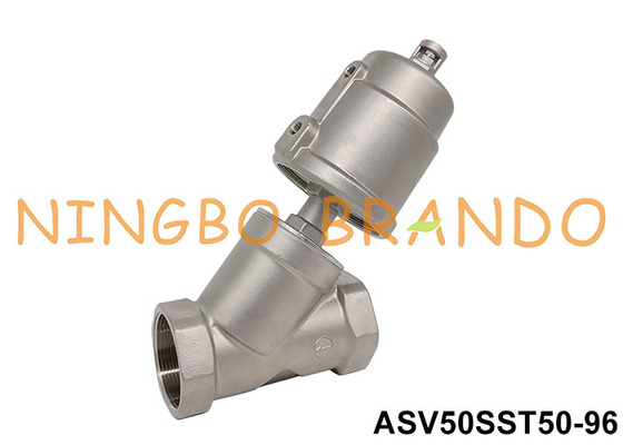 2'' DN50 2/2 Way Pneumatic Angle Seat Valve Piston İşletiliyor
