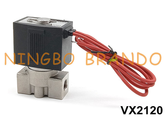 SMC Tip VX2120-02 Paslanmaz Çelik Solenoid Valf 1/4'' 24V 220V
