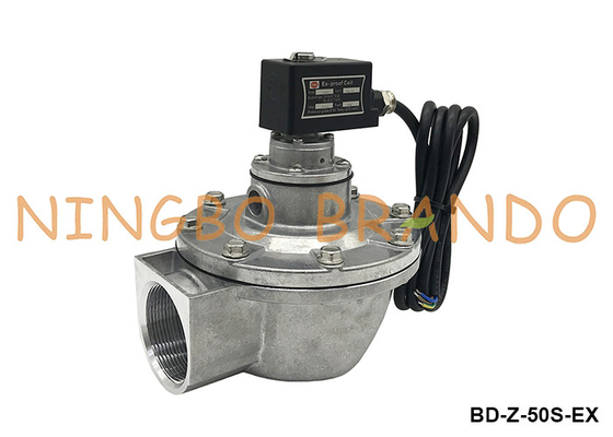 2' patlama geçirmez solenoid puls jet valfi toz toplayıcı için 220V 110V 24V