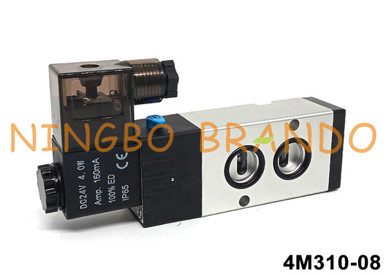 Airtac Tip 4M310-08 Namur Pilot Solenoid Valf 5/2 Yol 24V 220V