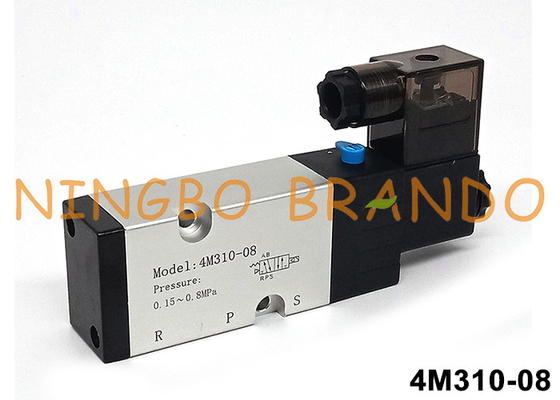 Airtac Tip 4M310-08 Namur Pilot Solenoid Valf 5/2 Yol 24V 220V