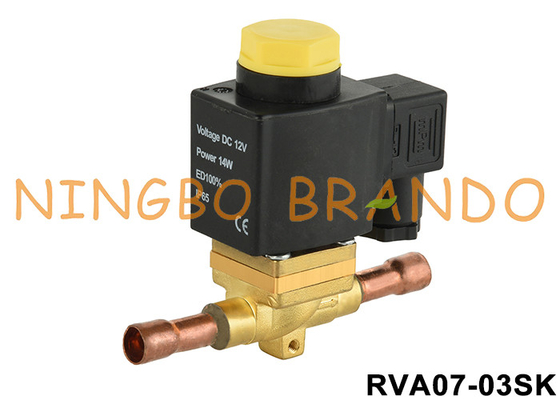 2 Way 3/8'' Solder Normalde Açık Soğutma Solenoid Valf 12V 24V 110V 220V
