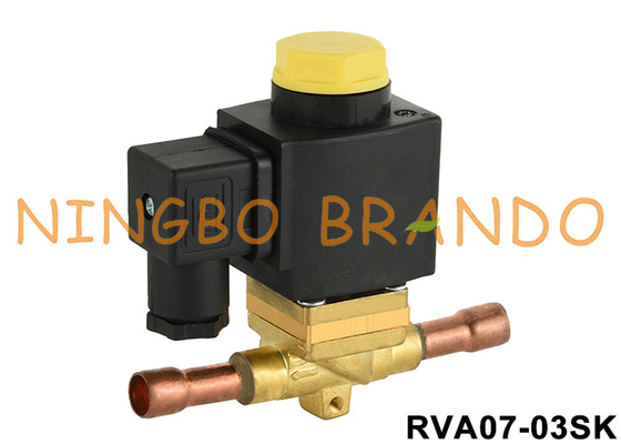 2 Way 3/8'' Solder Normalde Açık Soğutma Solenoid Valf 12V 24V 110V 220V