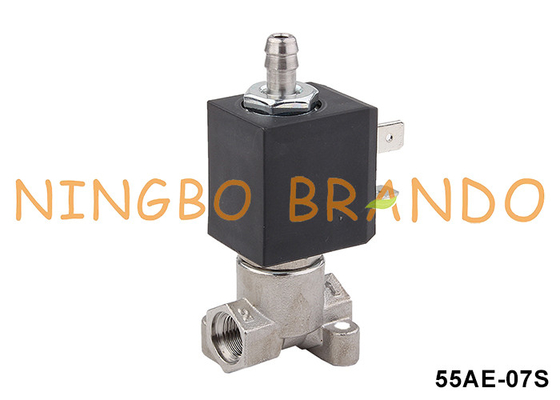 Kahve makinesi paslanmaz çelik 3 yönlü solenoid valfi 1/8'' 220V 110V 24V
