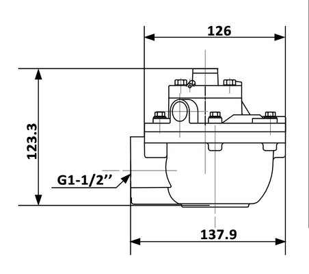 1.5''RCA45T Goyen Tipi Endüstriyel Baghouse için Uzaktan Pilot Pulse Jet Valve
