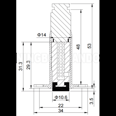 Taeha Pulse Jet Valfi PM-60 bobini için Solenoid Pilot Kutup Grubu