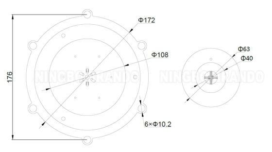 M/D102 3,5'' 4' Autel Toz Toplayıcısı Pulse Jet Valve için TPE Diyafragma Kit