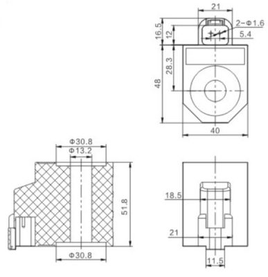 XKBL-00004 Hidrolik Bobin 300715-00038 Doosan Infracore Ekskavatör 12V 24V için