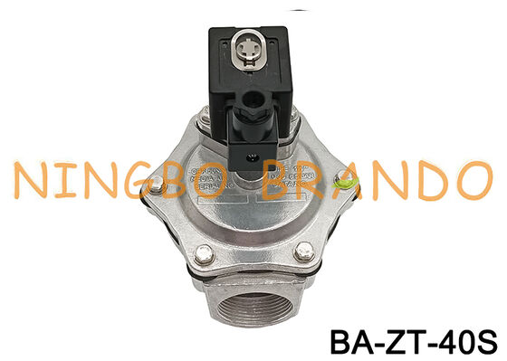 Toz toplayıcısı için 1-1/2'lik düz solenoid patlama jet valfi 24V 110V 220V