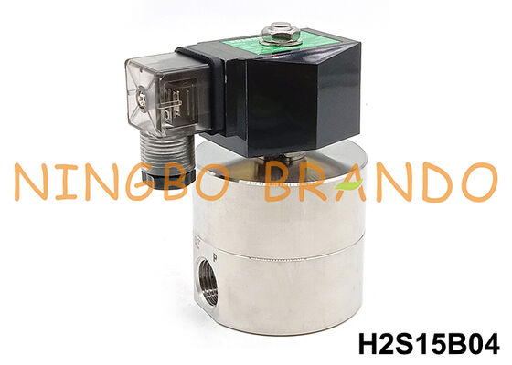 1/2'' 200 bar Yüksek Basınç Paslanmaz Çelik Solenoid Valf 24V 110V 220V
