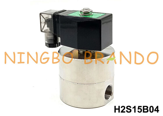 1/2'' 200 bar Yüksek Basınç Paslanmaz Çelik Solenoid Valf 24V 110V 220V