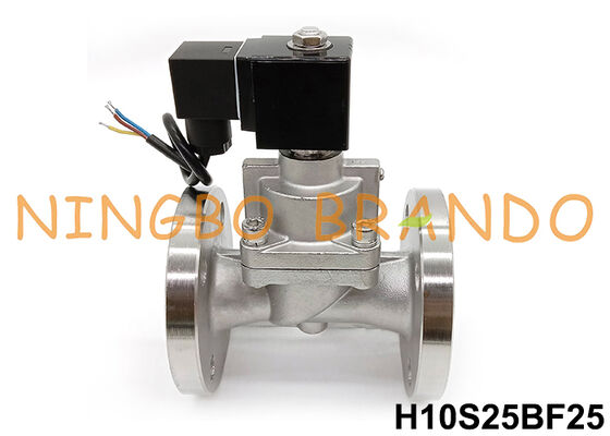 100 bar 1'' Flanş Paslanmaz Çelik Yüksek Basınçlı Solenoid Vana 24V 220V