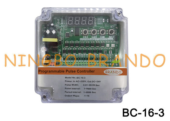 220VAC Input 24VDC Output 16 Lines Pulse Valve Controller For Dust Collector