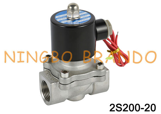 2S200-20 3/4'' 2/2 Way Norally Kapalı Su Paslanmaz Çelik Solenoid Valf