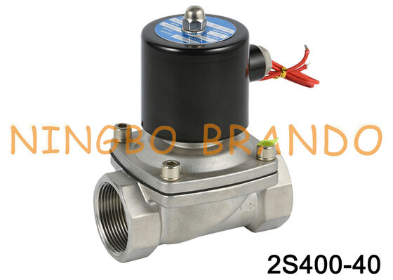 2S400-40 SUW-40 1-1/2'' 1.5'' İnç NC Paslanmaz Çelik Solenoid Valf