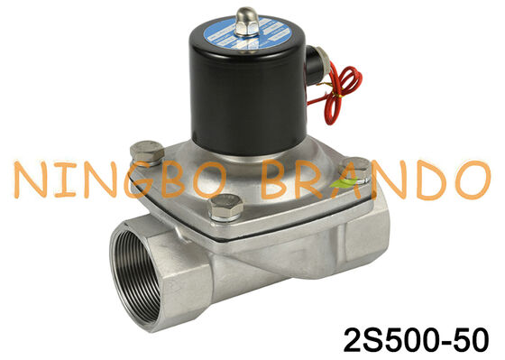 2S500-50 Solenoid Su Vanası 2'' Paslanmaz Çelik 24V 110V 220V