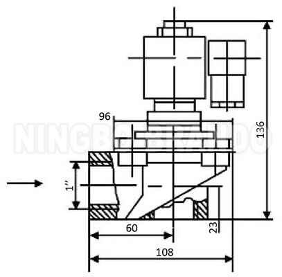 WXYD TDF-Z-25 1' 'Endüstriyel Poşet Filtresi İçin Sağ Köşeli Darbe Jet Valvu