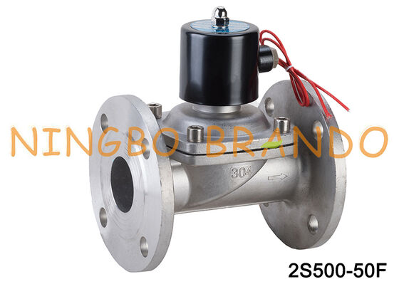 DN50 Flange 2S500-50 2/2 Way NC Paslanmaz Çelik Solenoid Valf