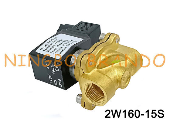 1/2'' 2W160-15 2 Yollu Normalde Kapalı Pirinç Solenoid Valf