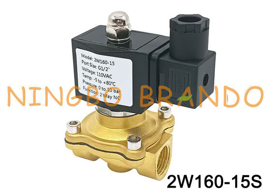 1/2'' 2W160-15 2 Yollu Normalde Kapalı Pirinç Solenoid Valf