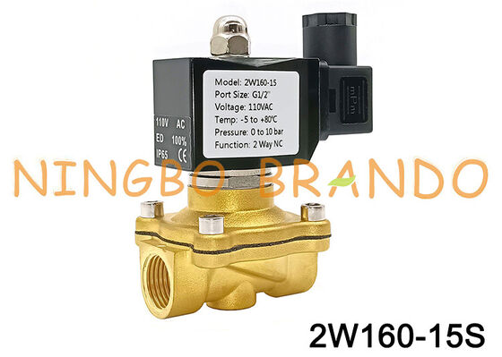1/2'' 2W160-15 2 Yollu Normalde Kapalı Pirinç Solenoid Valf