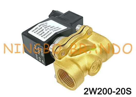 3/4'' 2W200-20 Normalde Kapalı Pirinç Solenoid Valf 24V 110V 220V