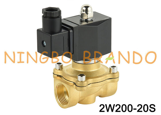 3/4'' 2W200-20 Normalde Kapalı Pirinç Solenoid Valf 24V 110V 220V
