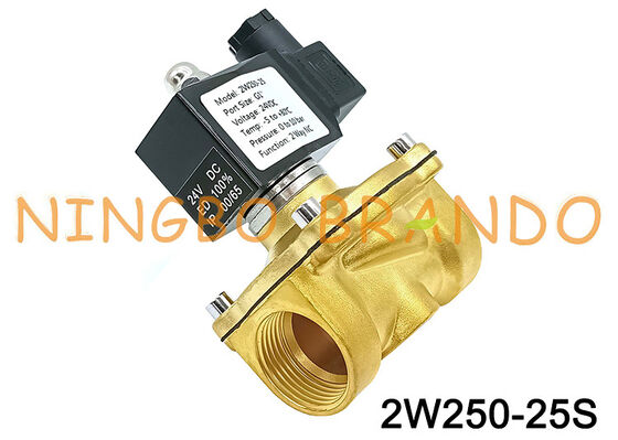 1'' 2W250-25 Normally Closed Brass Solenoid Valve 24V 110V 220V